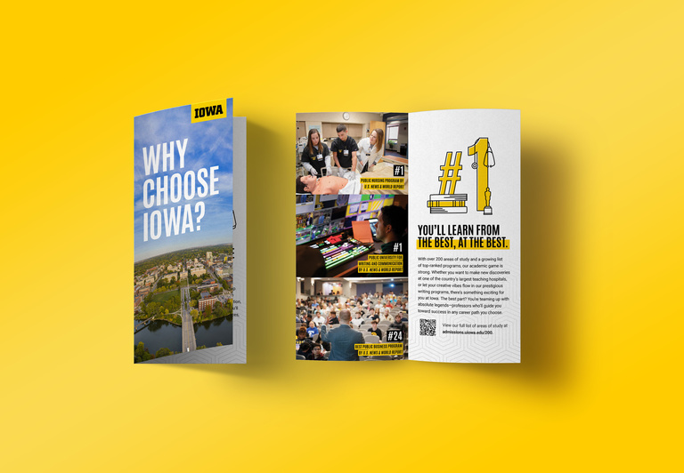 Why Iowa brochure mockup